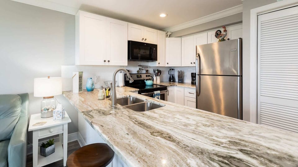 Fully stocked kitchen with everything you need for cooking