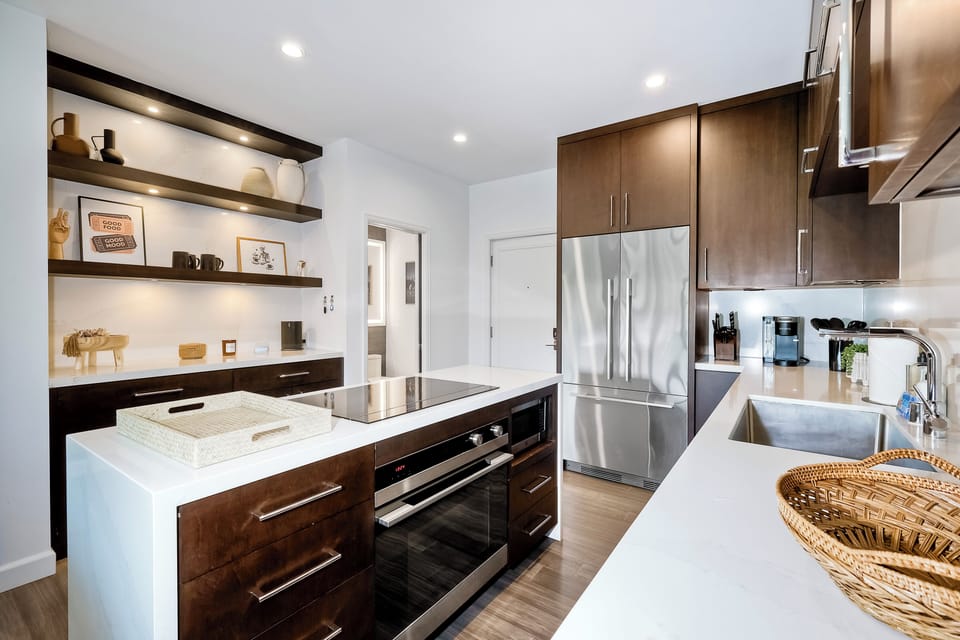 Experience the luxury of space and functionality in our oversized kitchen.