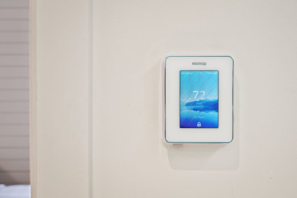 Control for heated bathroom floors in all rooms