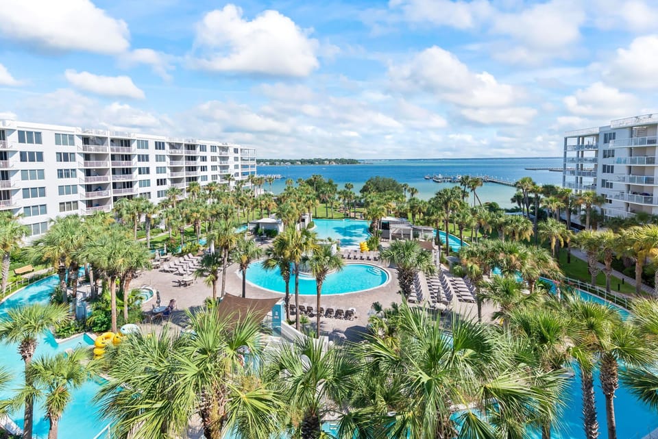 Enjoy the views in the morning and the lights at night.