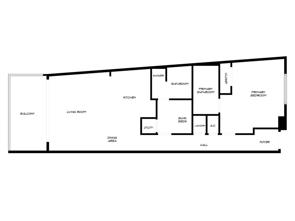 Over head view of unit layout.