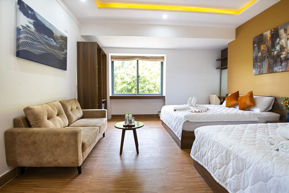 Family Quadruple Room, 1 Bedroom | Premium bedding, memory foam beds, minibar, desk