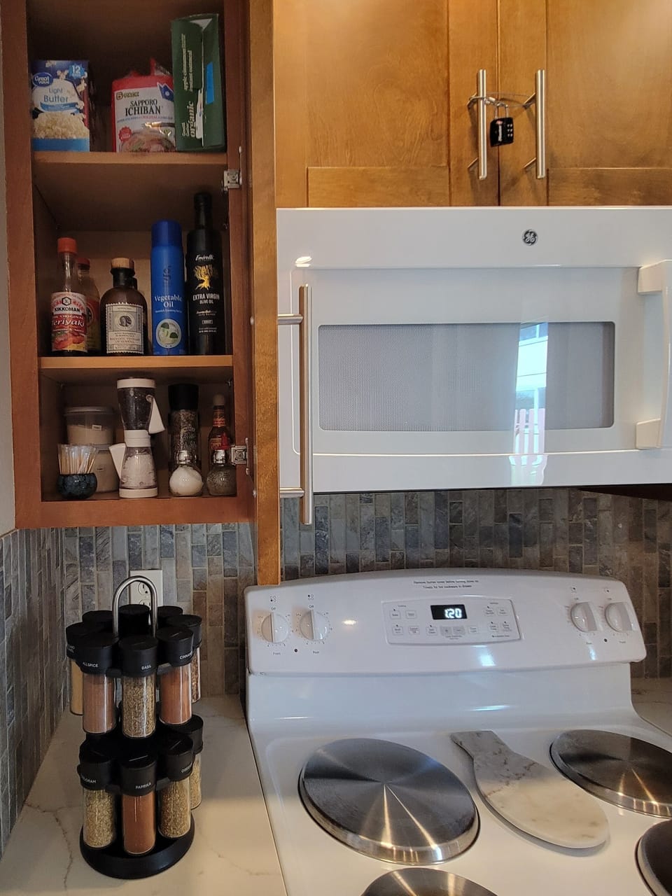 Fully stocked with cooking essentials 