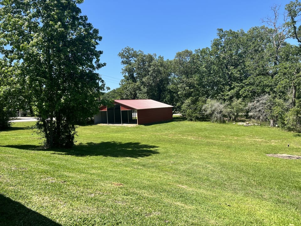 Extra large lot provides privacy from neighbors