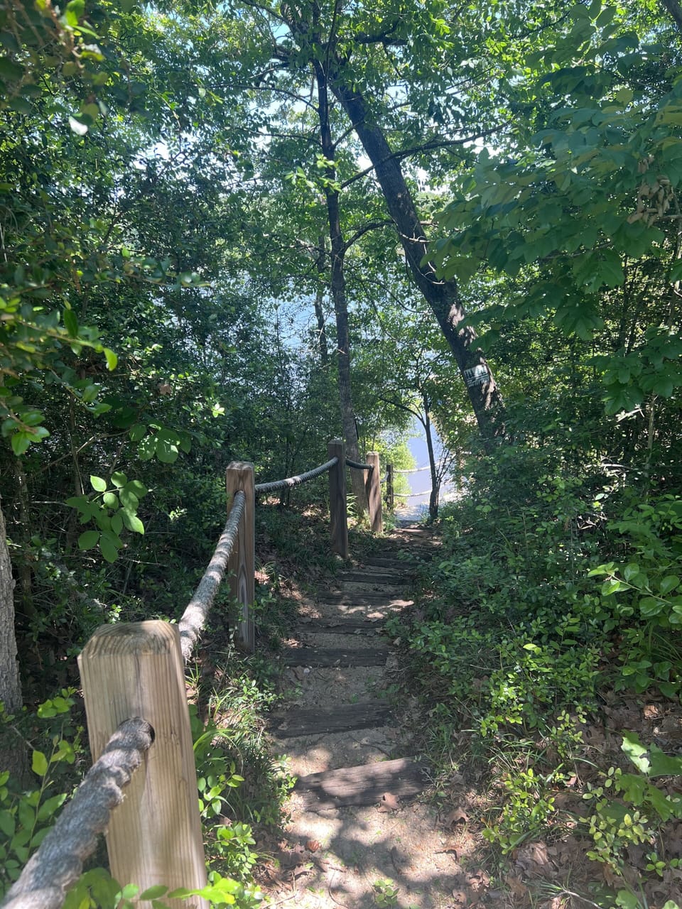 pathway to boat house and river