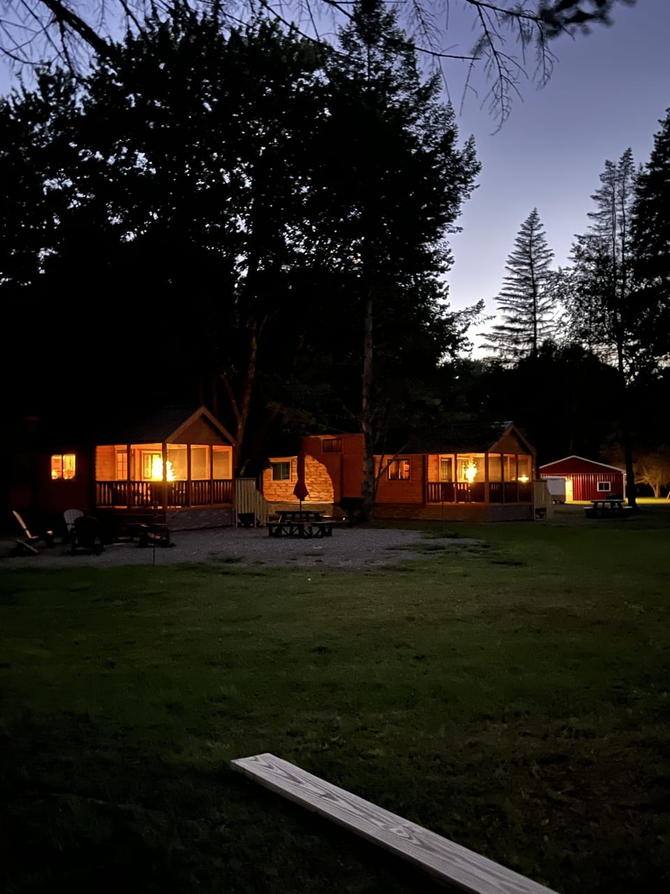 Cozy evenings at Bison Trace. 