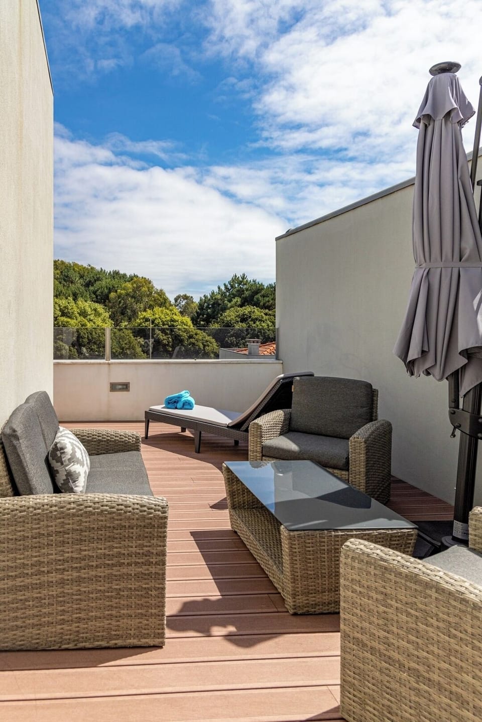 Terraço para uns belos banhos de sol