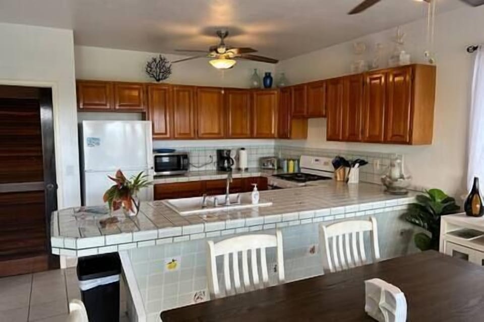 Well equipped kitchen to make anything from a snack to a gourmet meal