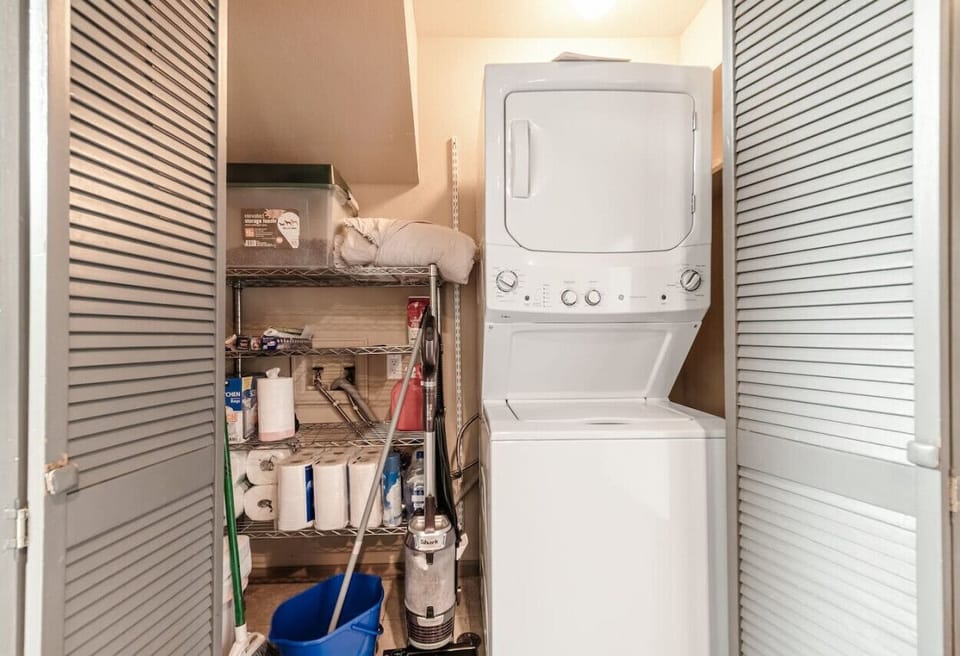 Conveniently located washer and dryer