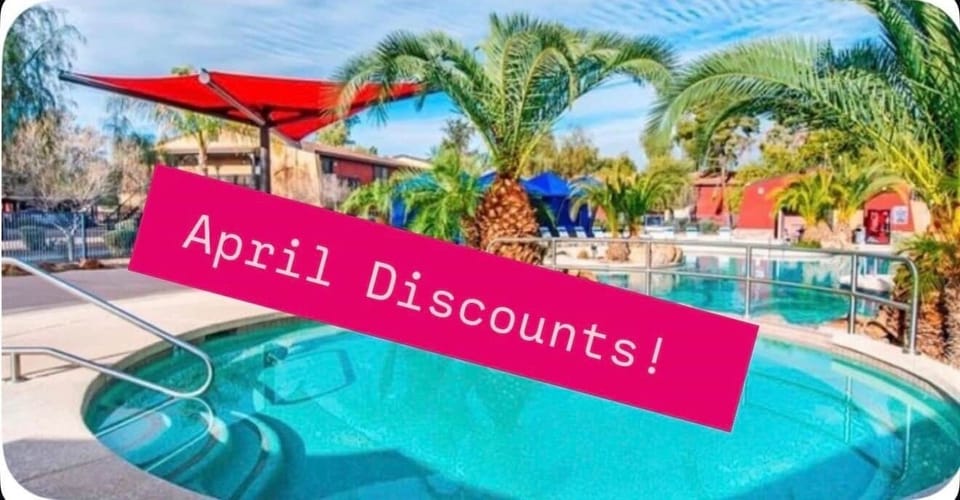Discounted Rates April thru August 