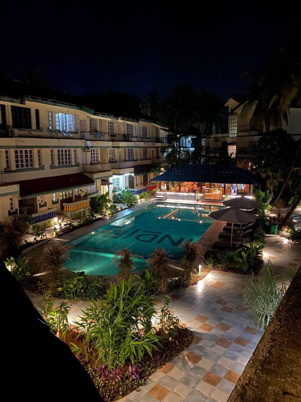 Front of property - evening/night