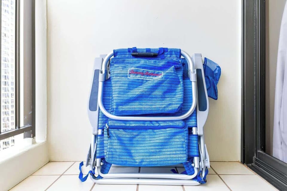 Unit comes with two beach chairs