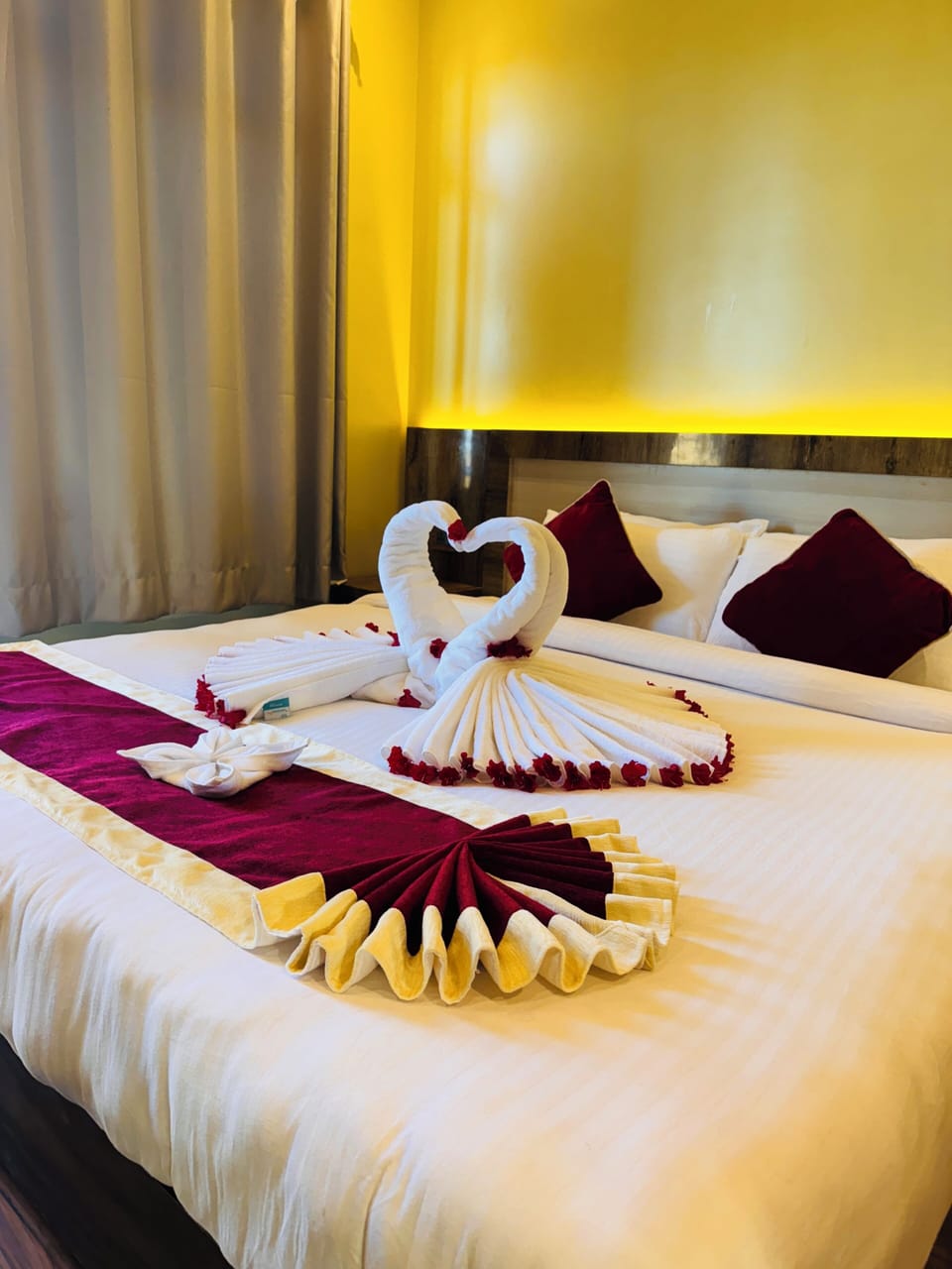 Premium bedding, memory foam beds, individually decorated