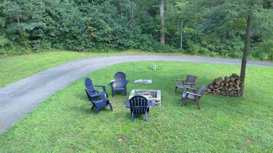 We provide wood for firepit.