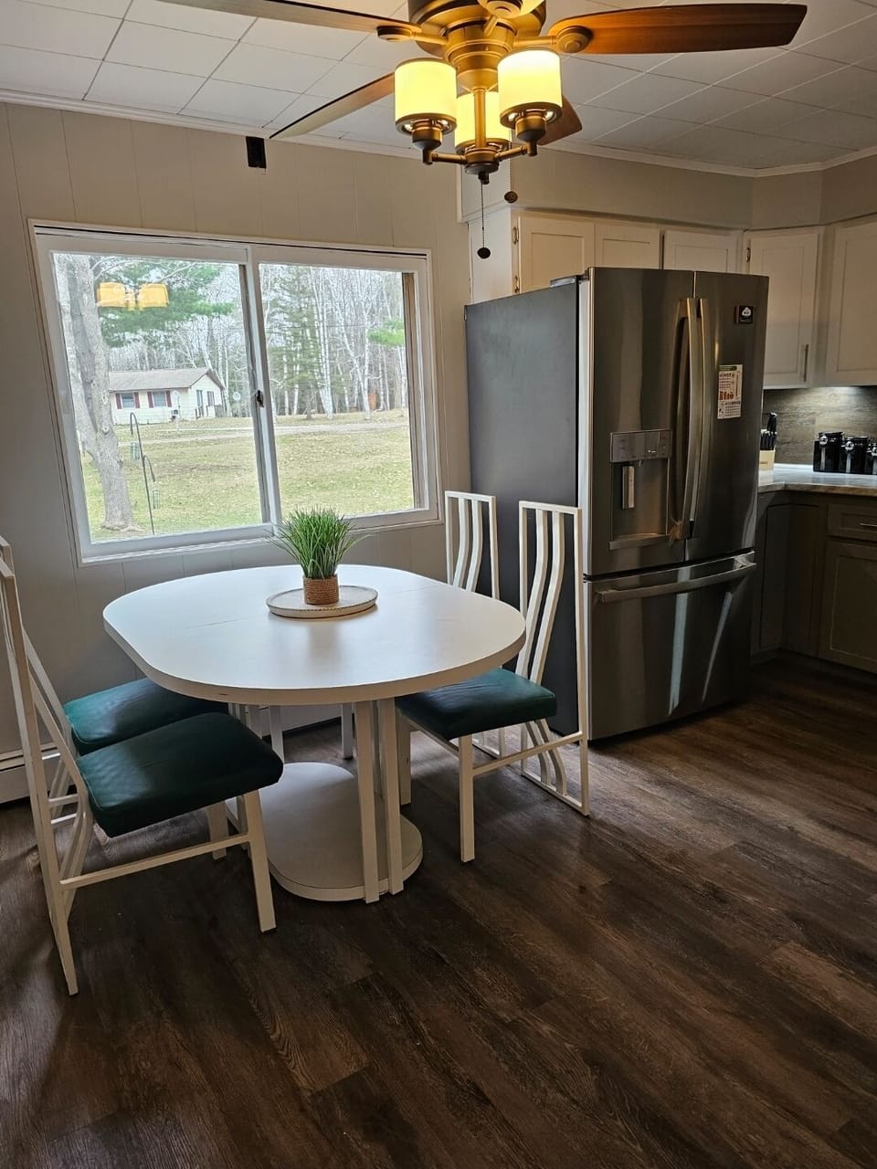 Upstairs kitchen/dining area