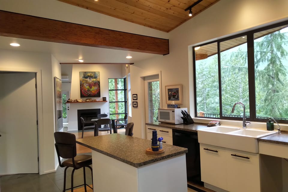 Kitchen view to Dining Area