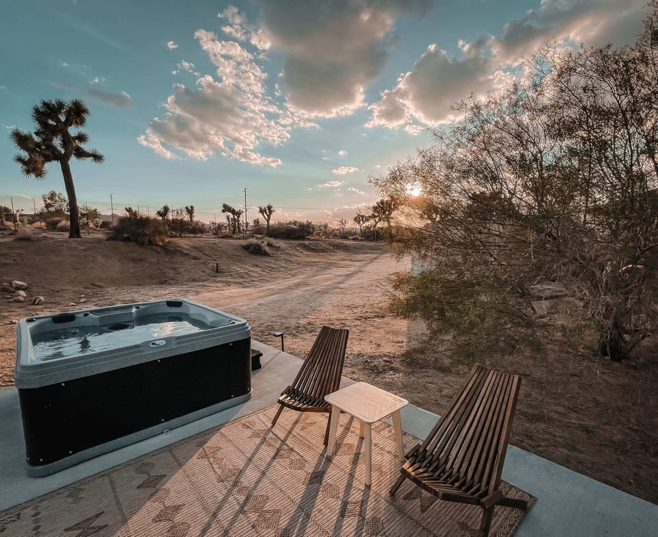 Enjoy the Endless Views During Dusk in the Hot Tub