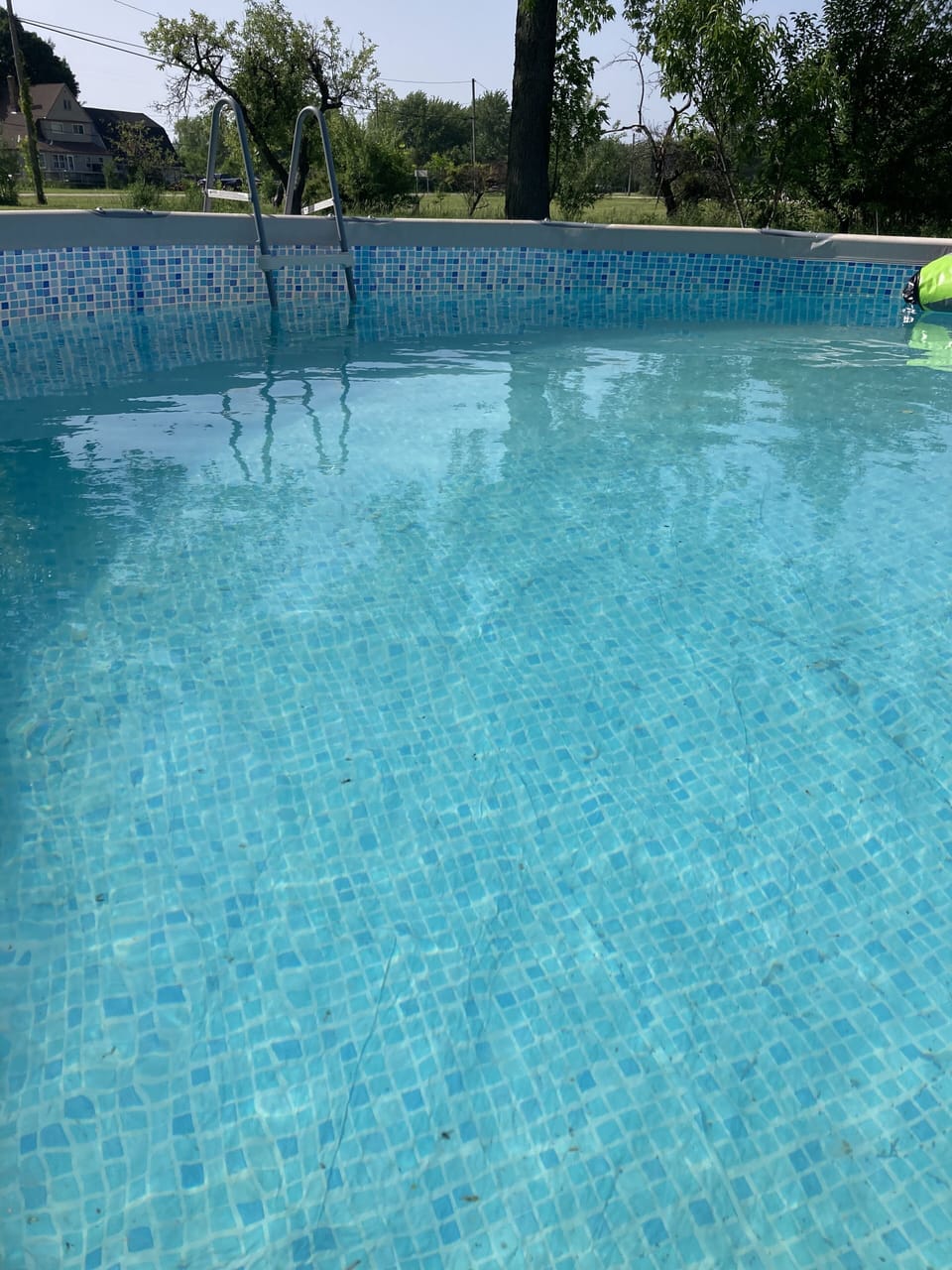 Back yard above ground pool