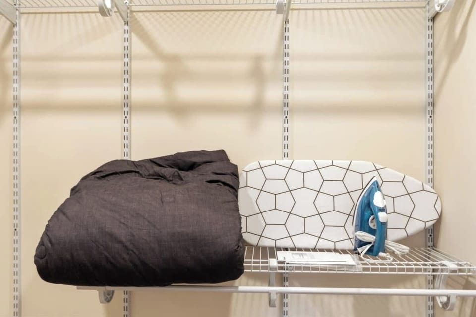 Iron and extra bedding