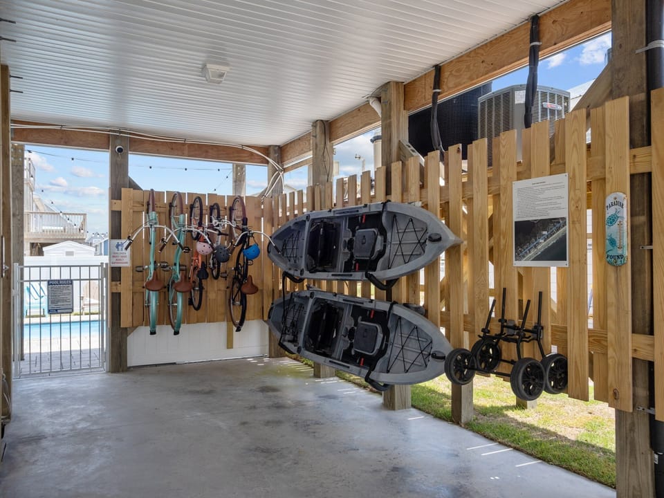 Bikes, Helmets, Kayaks