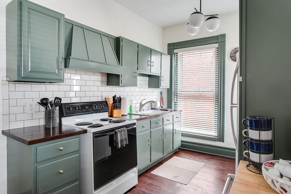 Kitchen with Electric Stove
