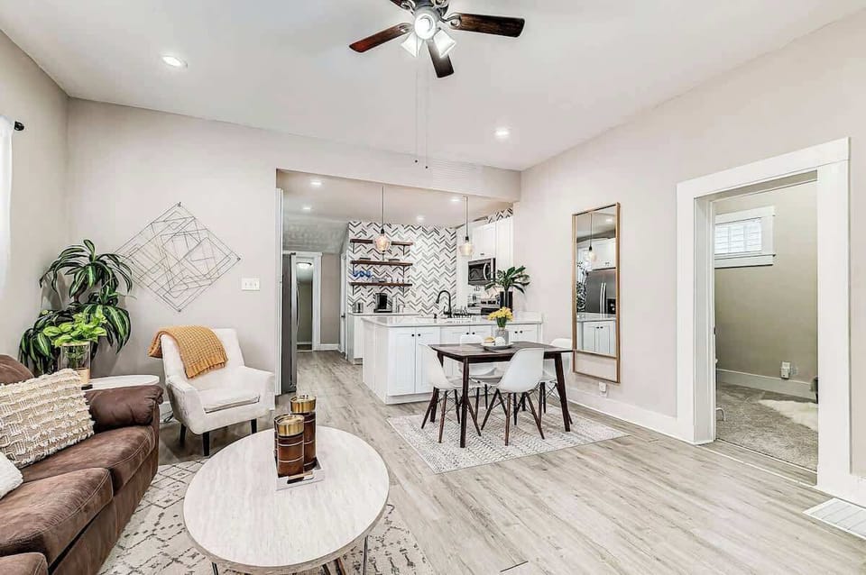 Open Concept Dining and Living Space