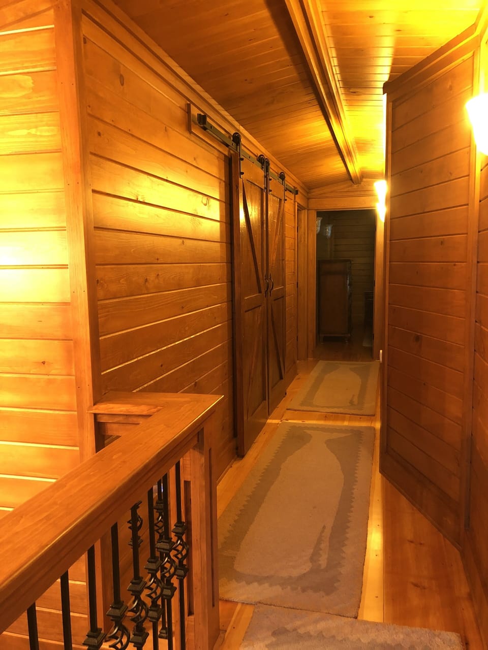 Upstairs hallway at top of stairs