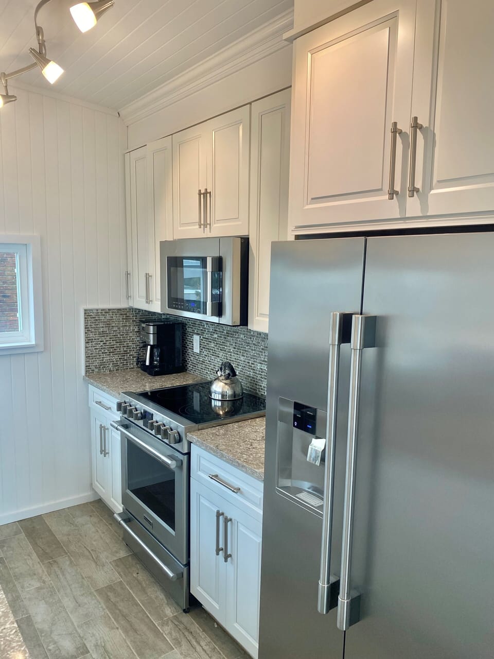 Kitchen stainless steel appliances 