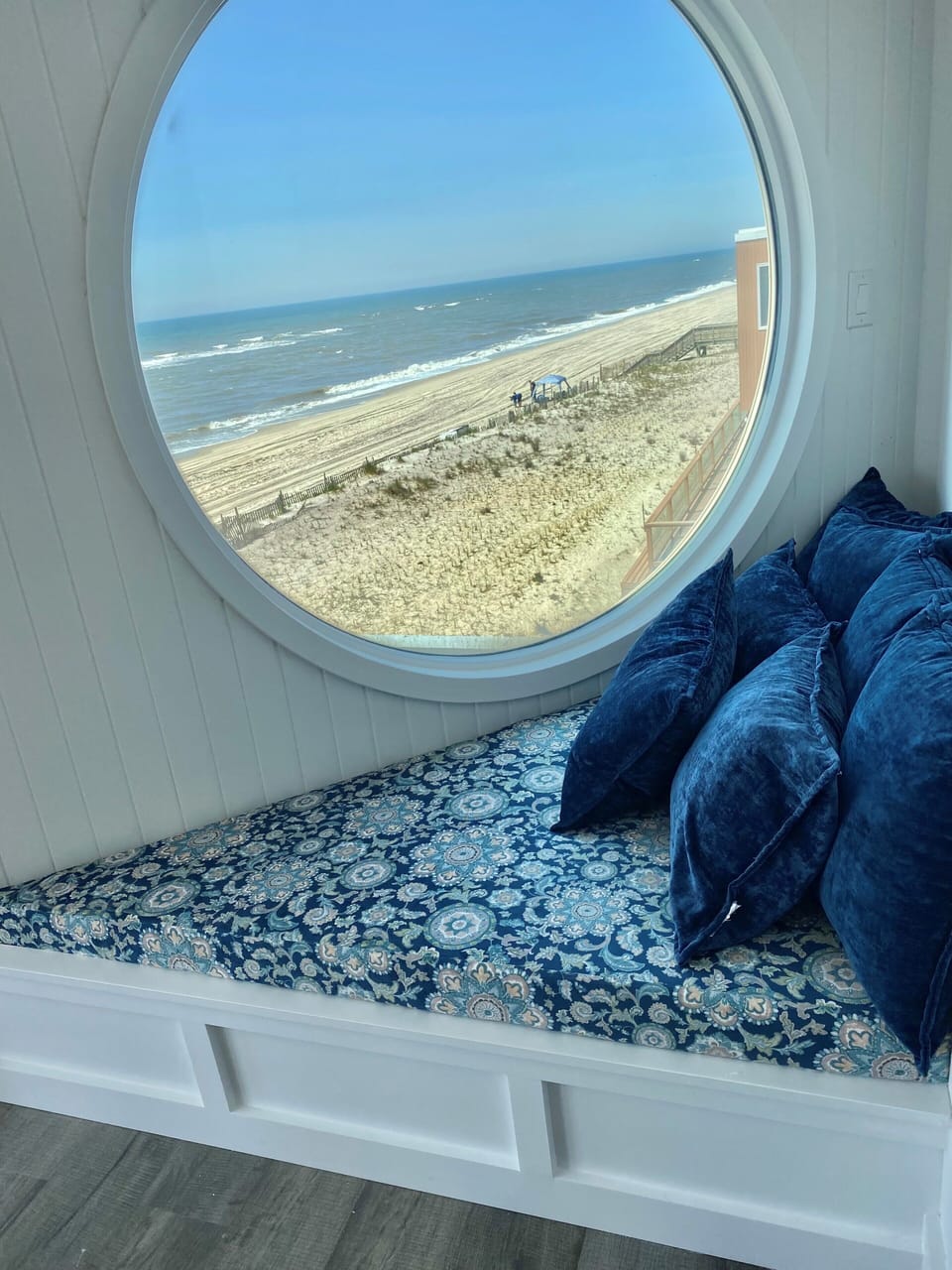 Master suite: bedroom #3 with motorized blinds, reading nook and private bath 