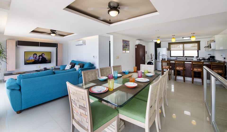 Dining and living room area