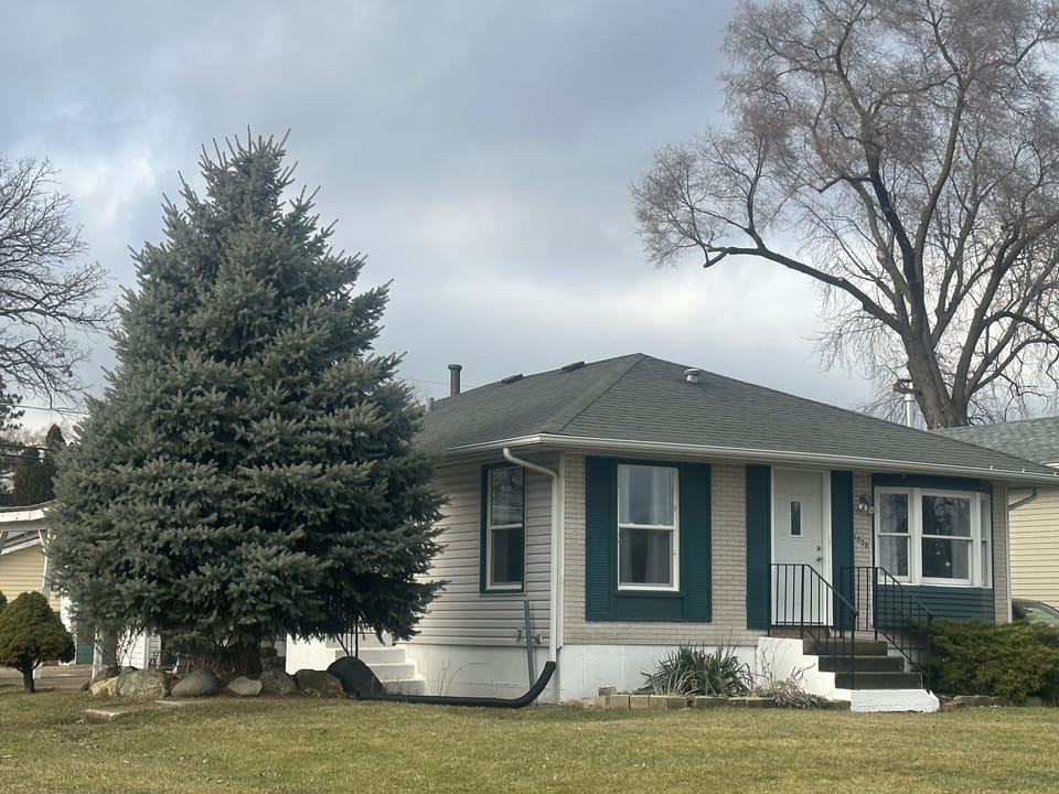 Front of the house. 