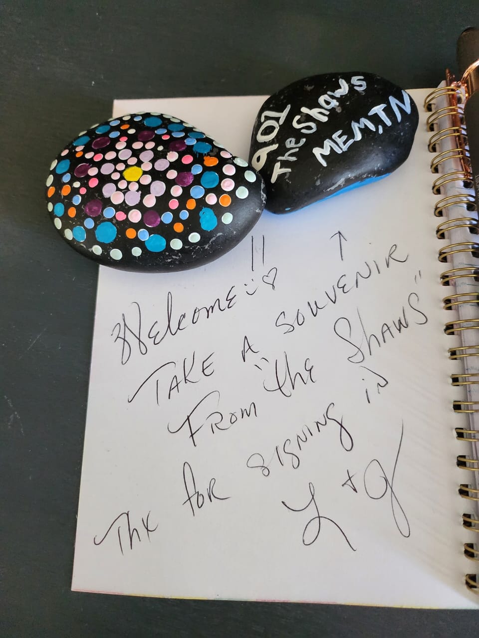 Take 901 rocks back to your area code & return for a discount on your next stay