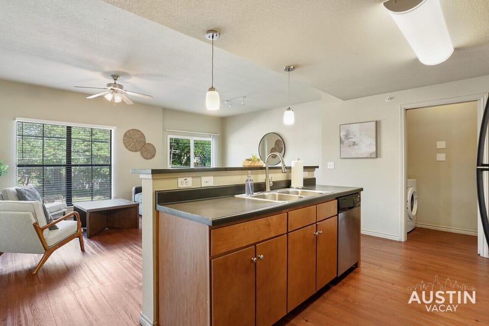 Fully equipped kitchen with all the essentials plus dishwasher