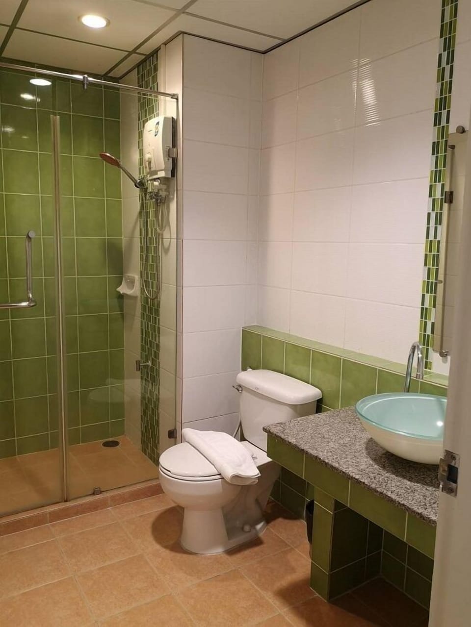 Executive Double Room | Bathroom | Shower, free toiletries, towels