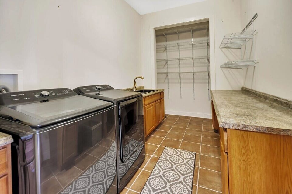 First floor laundry.