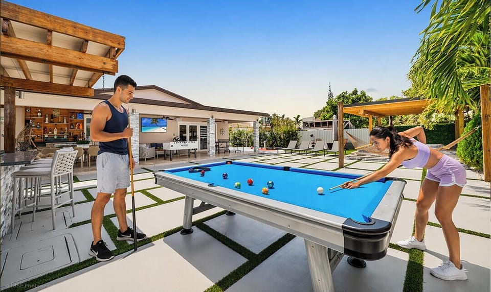 Our backyard oasis and you'll find a spacious patio area
