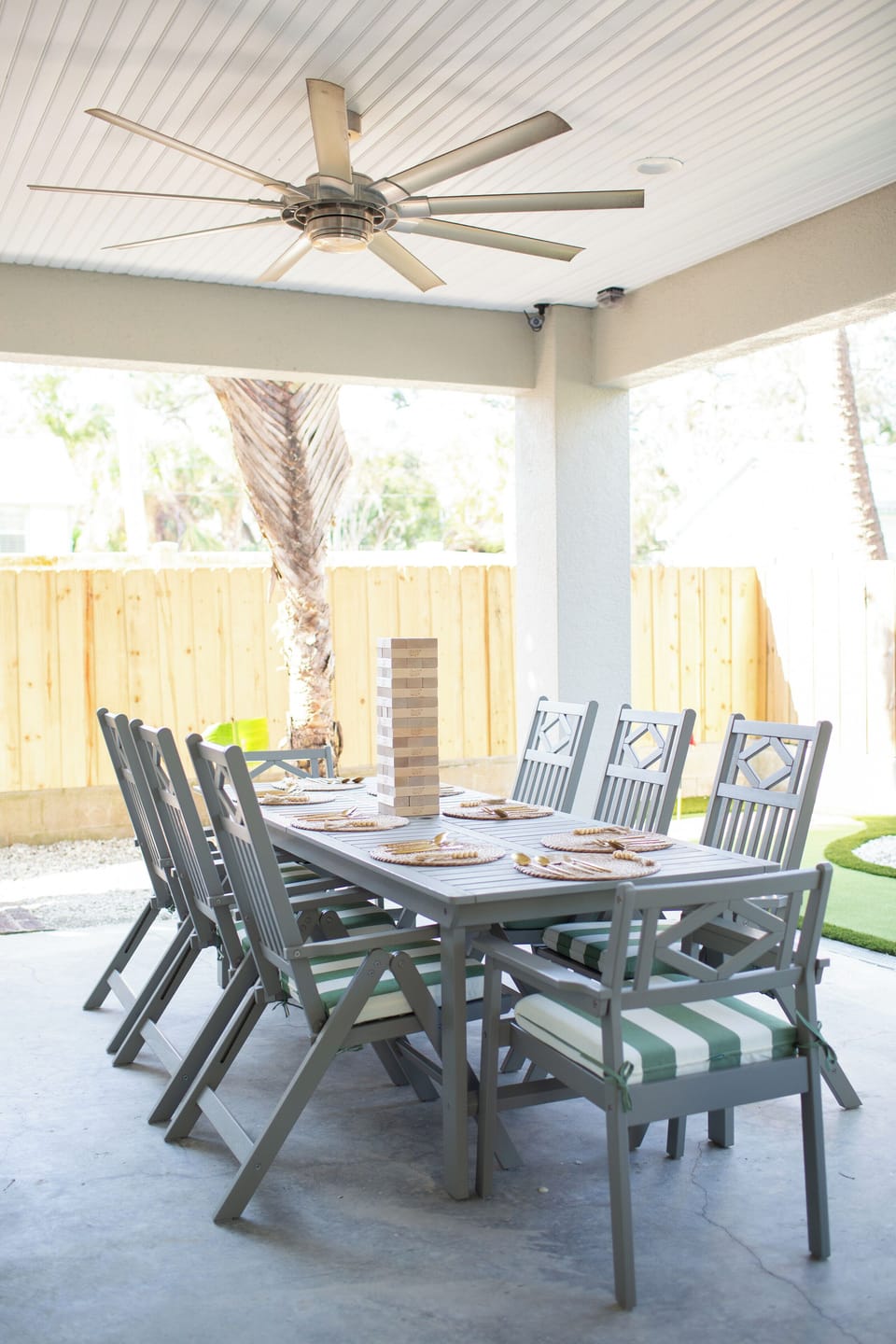 Dining Table on the Back Patio