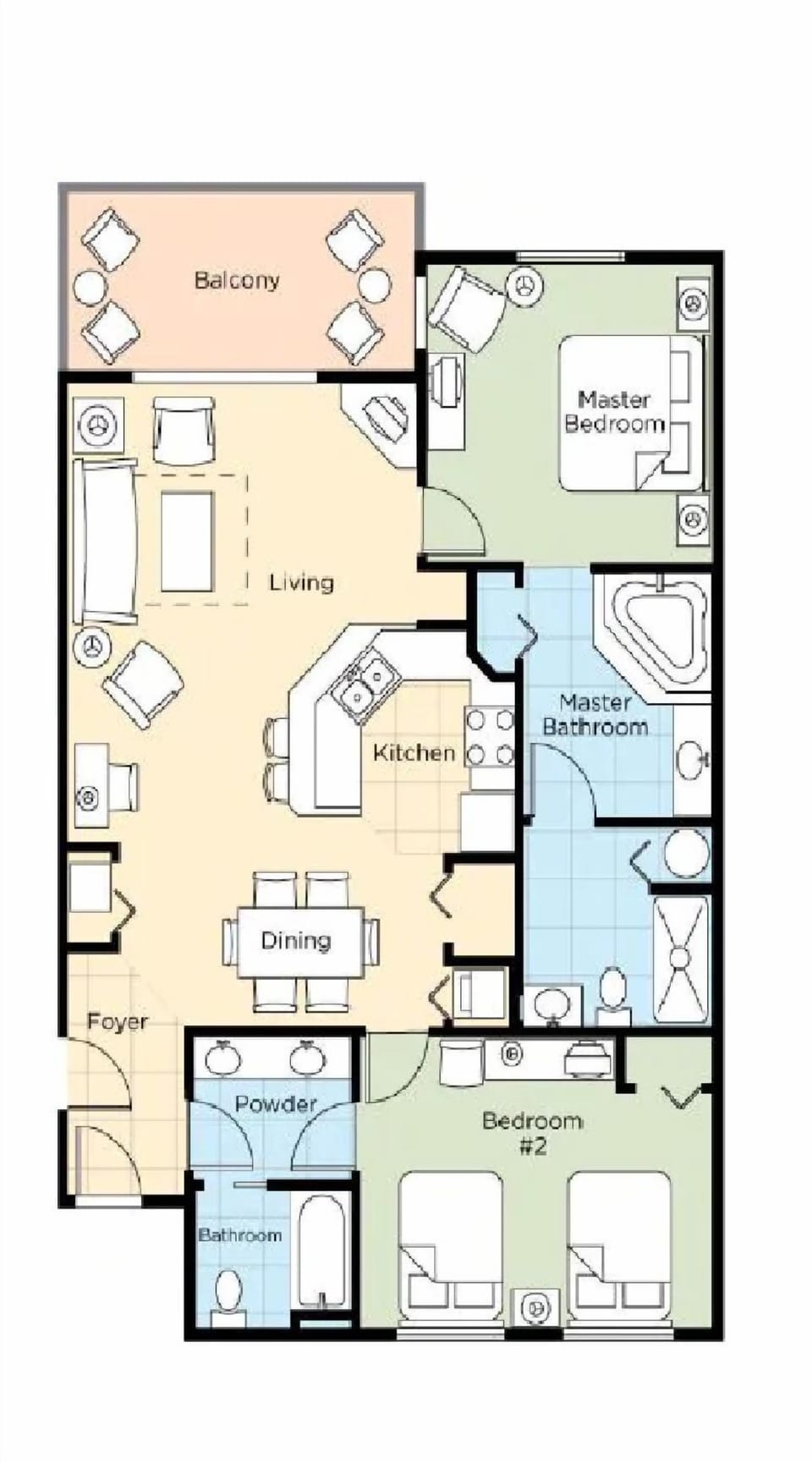 Unit may vary in layout, view, floor, and decor.