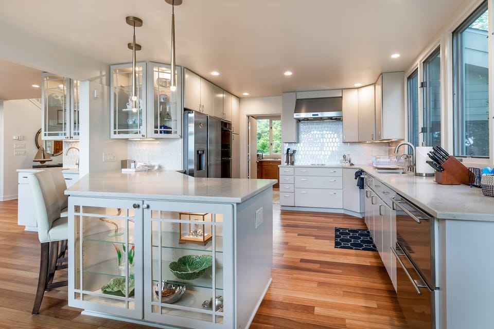 The gourmet kitchen is equipped and stocked for the chef of the family!