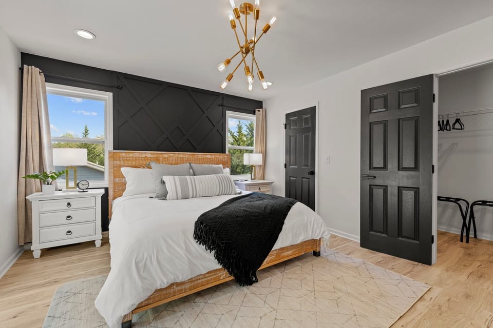Each room is fully equipped with a king size Helix bed, full length mirrors, and sound machines.