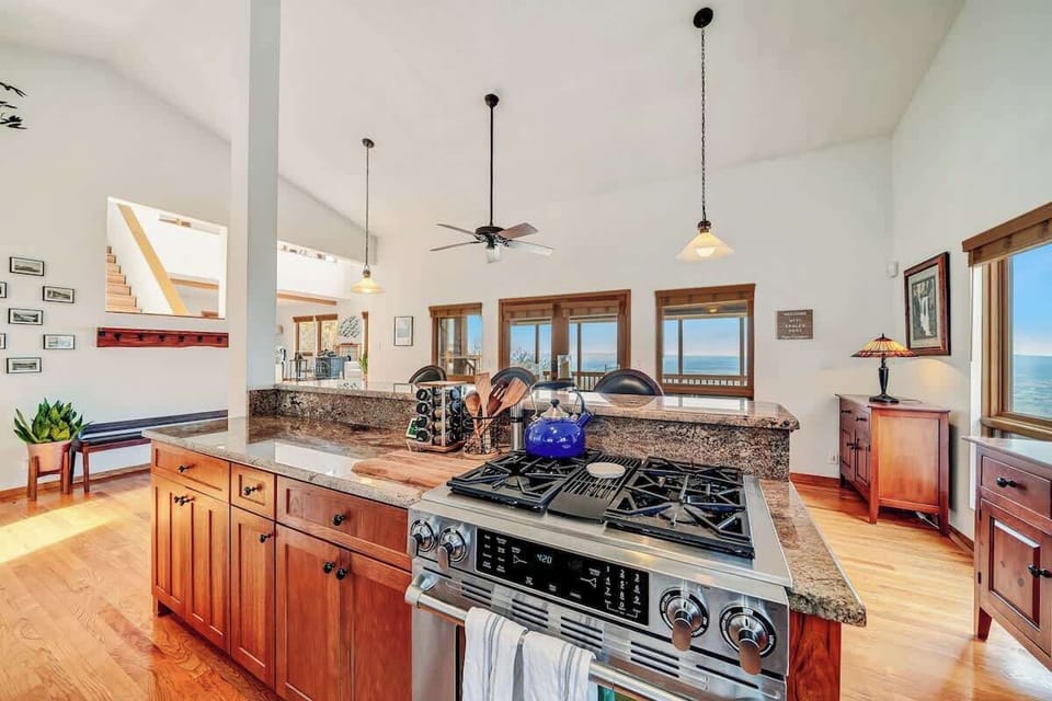 Fully stocked kitchen