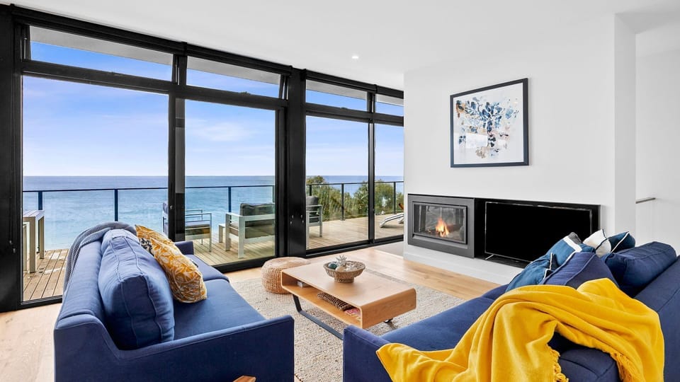 Semi Open Living Room with full sea views
