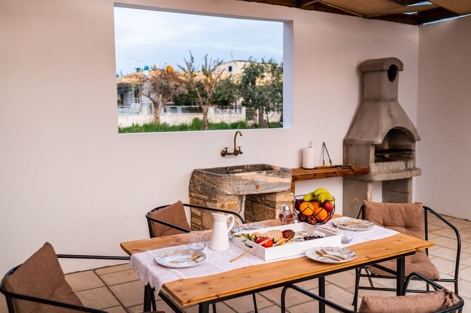 Patio Dining and BBQ and the Window with a View