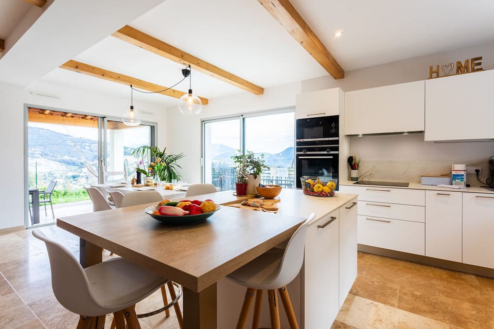 the open kitchen