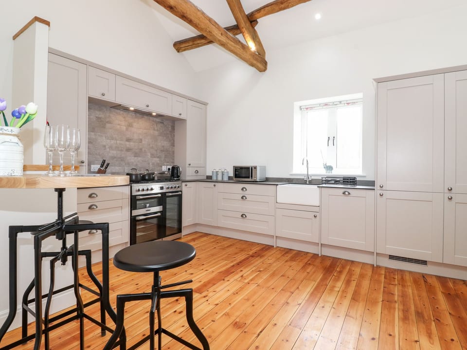 Fridge, dishwasher, electric kettle, toaster