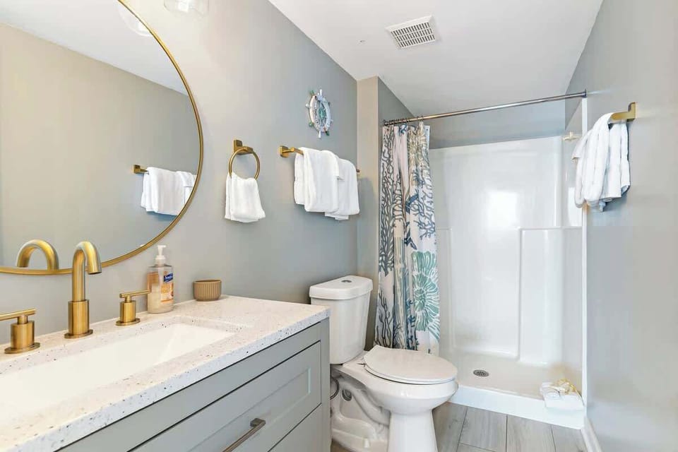 Rejuvenate in your private, en suite bathroom with walk-in shower and luxury finishes.
