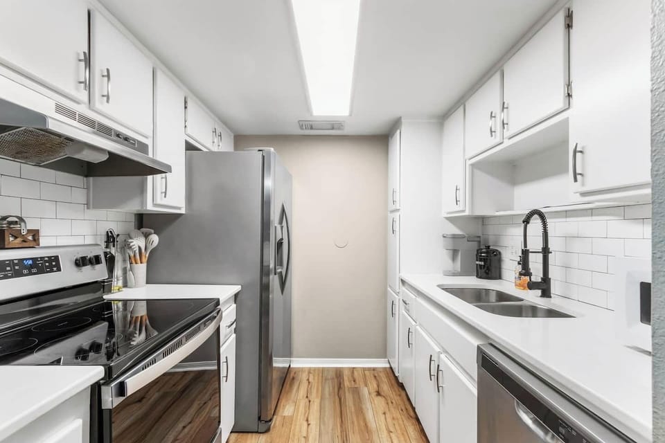 Fully Updated Kitchen with Quartz Counters and Stainless Appliances