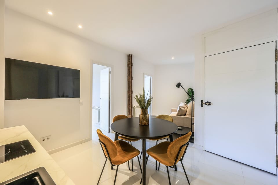 View of the dining area