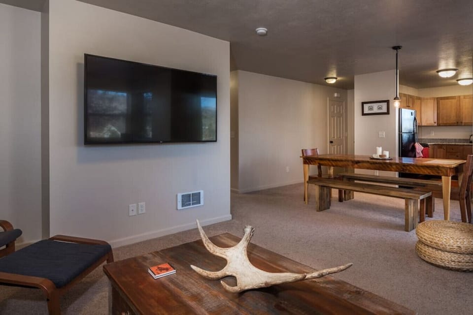 Open Floor Plan and 65` TV!