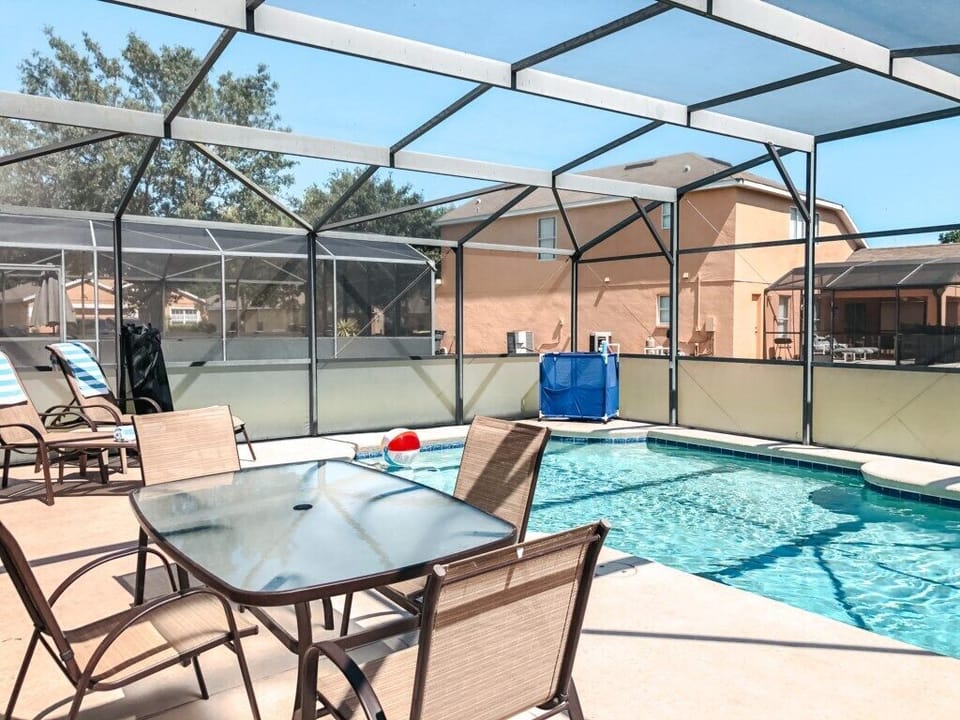 Enjoy al fresco dining or soak up the sun on the two loungers!
